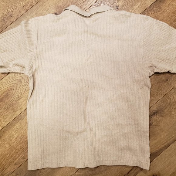 CHEROKEE POLO SHIRT - MEN'S M 38/40 - SHORT SLEEVE - RN 17730 - CREAM COLOR - Picture 2 of 3